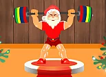 Santa Weightlifter