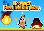 Protect Red Indian Man