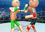 Police Stick man wrestling Fighting Game