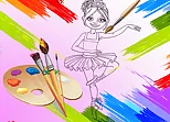 Little Ballerinas Coloring