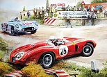 Painting Vintage Cars Jigsaw Puzzle