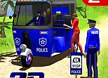 Police Auto Rickshaw Taxi Game