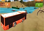 Beach Bus Driving : Water Surface Bus Game