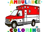 Ambulance Trucks Coloring Pages