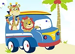 Cute Animals With Cars Difference