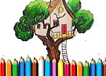 Tree House Coloring Book