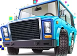 Cartoon Trucks Puzzle