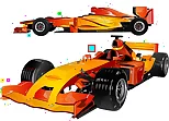 Cartoon Kart Slide