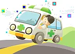 Cartoon Ambulance Slide