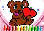 Animals Valentine Coloring