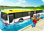 Floating Water Bus Racing Game 3D