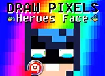 Draw Pixels Heroes Face