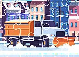 Snow Plow Trucks Jigsaw