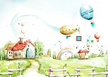 Cartoon Dreaming Scences Slide
