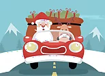 Santa Giving Presents Jigsaw