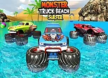 Monster Truck Water Surfing: Truck Racing Games