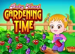 Baby Hazel Gardening Time