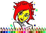 BTS Cute Girl Coloring