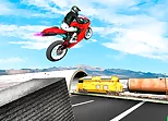 Highway Traffic Bike Stunts