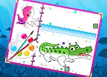 Sea Creatures Coloring Book