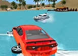 Water Slide Car Race