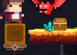 Tiny Man And Red Bat