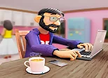 Virtual Work online From Home Simulator