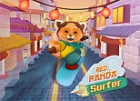 Red Panda Surfer