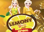 Lemony Girls At Prom