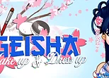Geisha make up and dress up