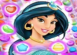 Jasmine Aladdin Match 3 Puzzle