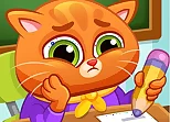Lovely Virtual Cat At School