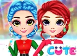 Rainbow Girls Christmas Outfits