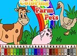 Coloring Farm Pets