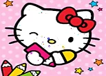 Color & Paint By Number With Hello Kitty
