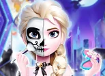 Elsa Halloween Party Tattoo