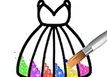 Princess Glitter Coloring - For Kids