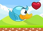 Baby Bird flies in the Sky