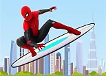 Spiderman Skateboarding