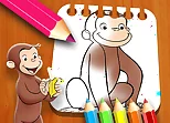 Curious George Coloring Book
