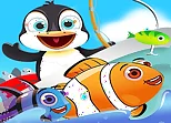 Fish Games For Kids |Trawling Penguin Games online
