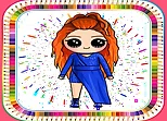 Coloring Book Game To Draw a Cute Creative Dolls
