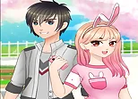 Anime High School Couple - First Date Makeover