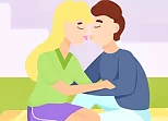 Romantic Secret Kiss