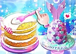 Unicorn Chef Mermaid Cake