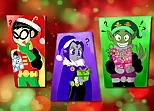 Teen Titans Christmas Stars