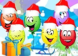 Christmas Balloons Bursting