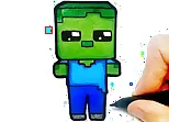 Easy Kids Coloring Minecraft