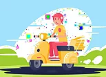 City Scooter Rides Jigsaw