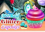 Mermaid Glitter Cupcakes